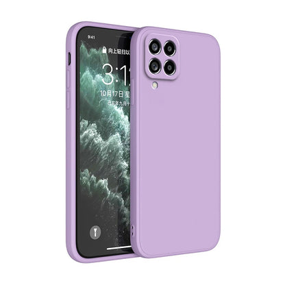 Funda capa de telefone original para samsung a42 m42 5g silicone líquido fundas galaxy a42 m42 5g câmera capa protetora traseira