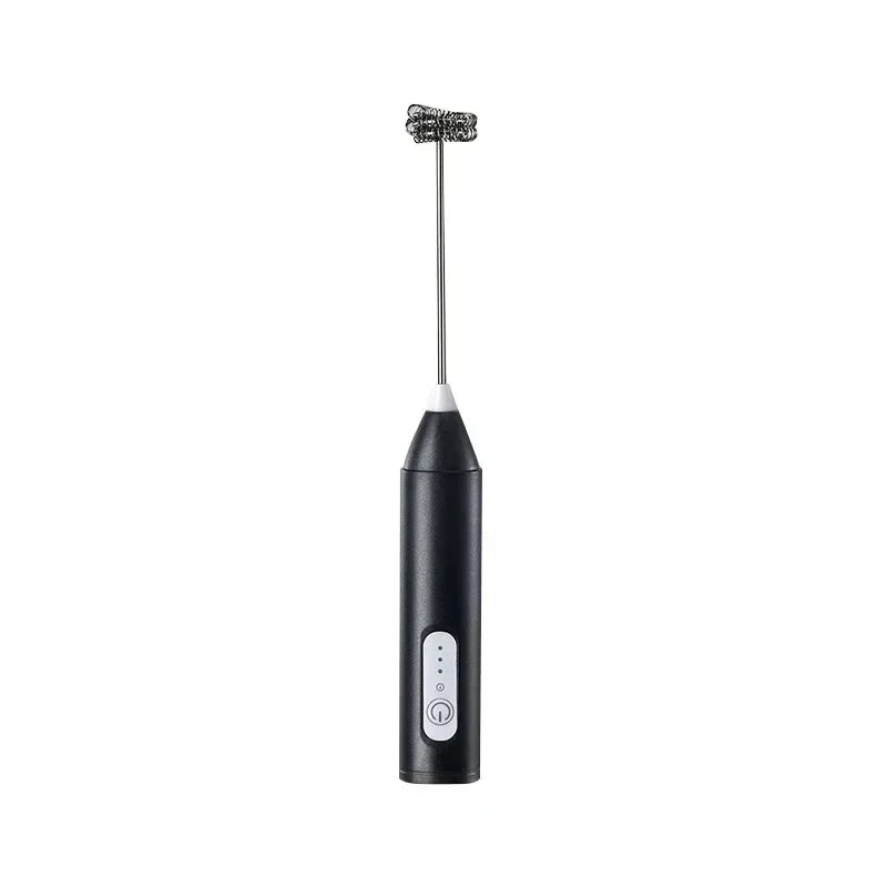 Espuma de leite elétrica sem fio, mini liquidificador usb, 3 velocidades, espumador de leite portátil para café, cappuccino, batedor de espuma