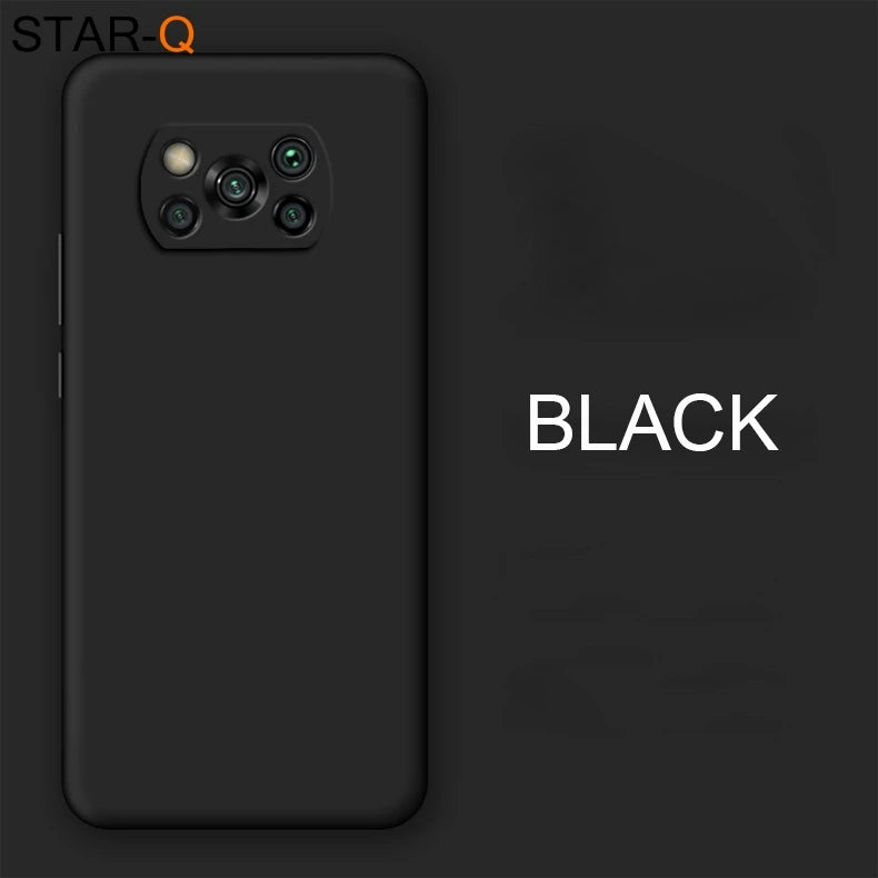 Nova capa completa de silicone líquido para xiaomi poco x3 nfc m2 f2 pro x2 global original macio capas protetoras traseiras