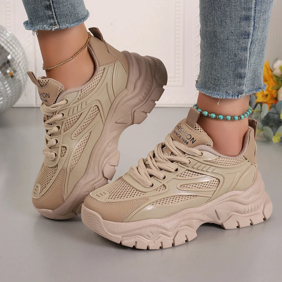 Mulheres tênis 2024 nova moda chunky tênis feminino plataforma de tênis ao ar livre sapatos esportivos para mulher leve designer sapatos