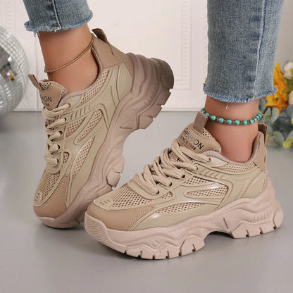 Mulheres tênis 2024 nova moda chunky tênis feminino plataforma de tênis ao ar livre sapatos esportivos para mulher leve designer sapatos