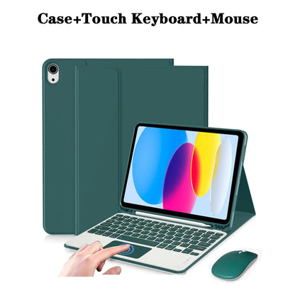 Capa de teclado para iPad (A16) 11a/10a geração, teclado sem fio removível, capa de teclado folio com suporte para lápis