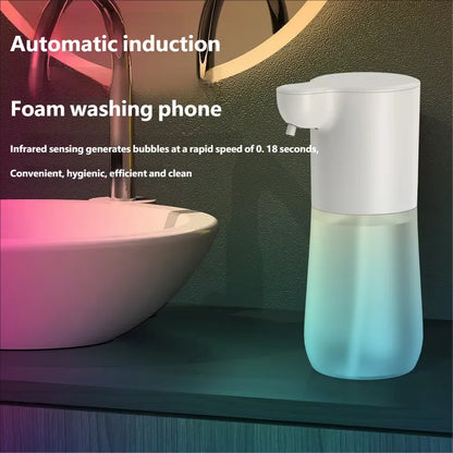 Dispensador Automático de Sabão HOMEFISH com Sensor Inteligente 350ml Carregamento USB Dispensador de Espuma de Sabão Sem Contato Máquina de Desinfetante para Mãos
