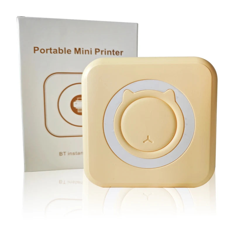 Mini impressora térmica portátil sem fio bt 203dpi etiqueta fotográfica memo pergunta errada impressão com cabo usb impresora portátil