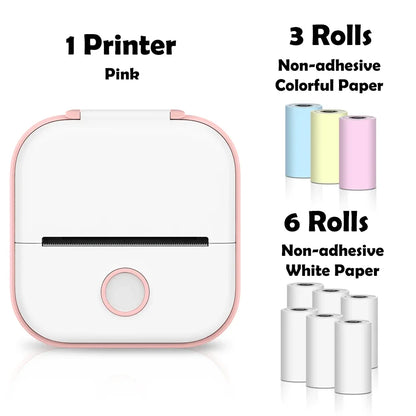 Phomemo T02 mini wireless thermal printer mini pocket printer, sticker printer for DIY, journal, student birthday gift