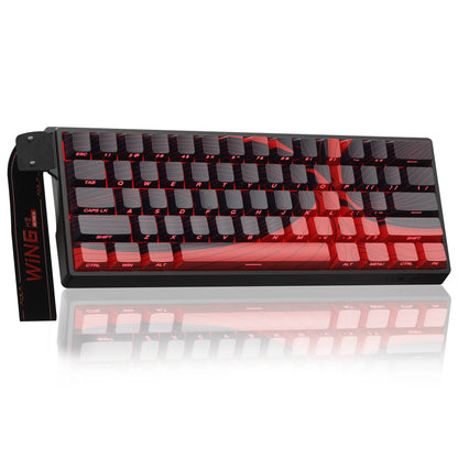 Teclado Mecânico Gamer AULA WIN60 HE Pro MAX com Fio, Switches Magnéticos Hall Effect, RT Ajustável, Hot-Swap, 8000Hz para Esports