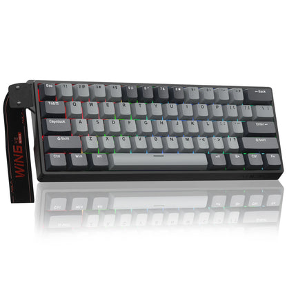 Teclado Mecânico Gamer AULA WIN60 HE Pro MAX com Fio, Switches Magnéticos Hall Effect, RT Ajustável, Hot-Swap, 8000Hz para Esports