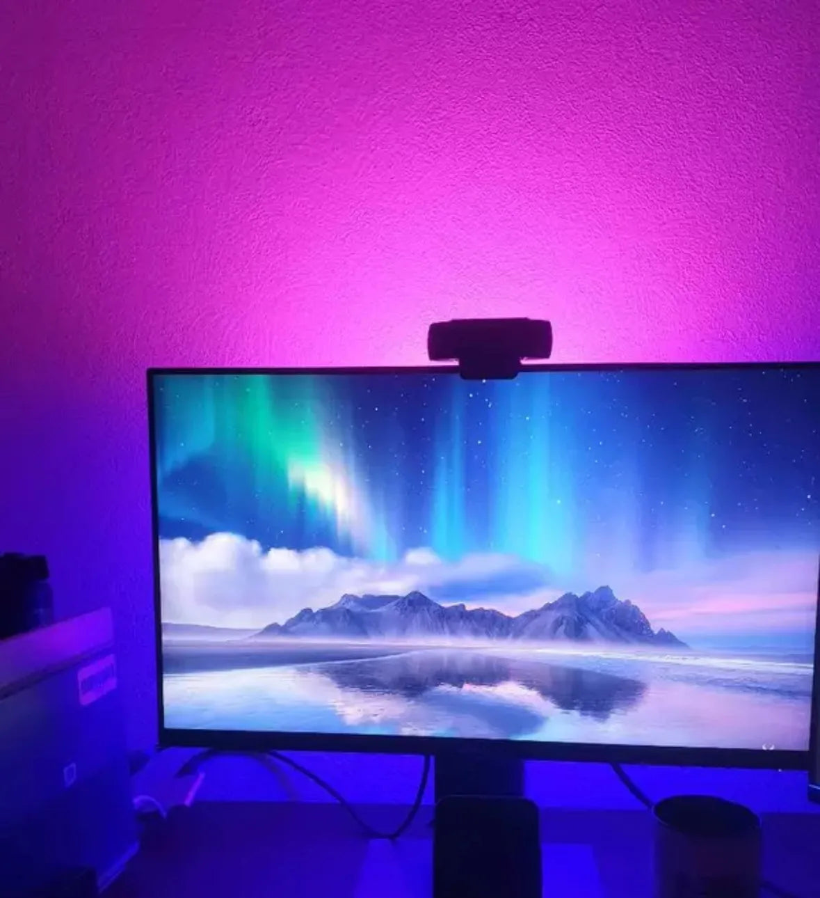 Luz de Tubo Colorida RGB 17cm/32cm, Luz Noturna USB, Bastão de Luz Roxo e Azul, Lâmpada de Ambiente, Luz de Preenchimento Portátil para Fotos