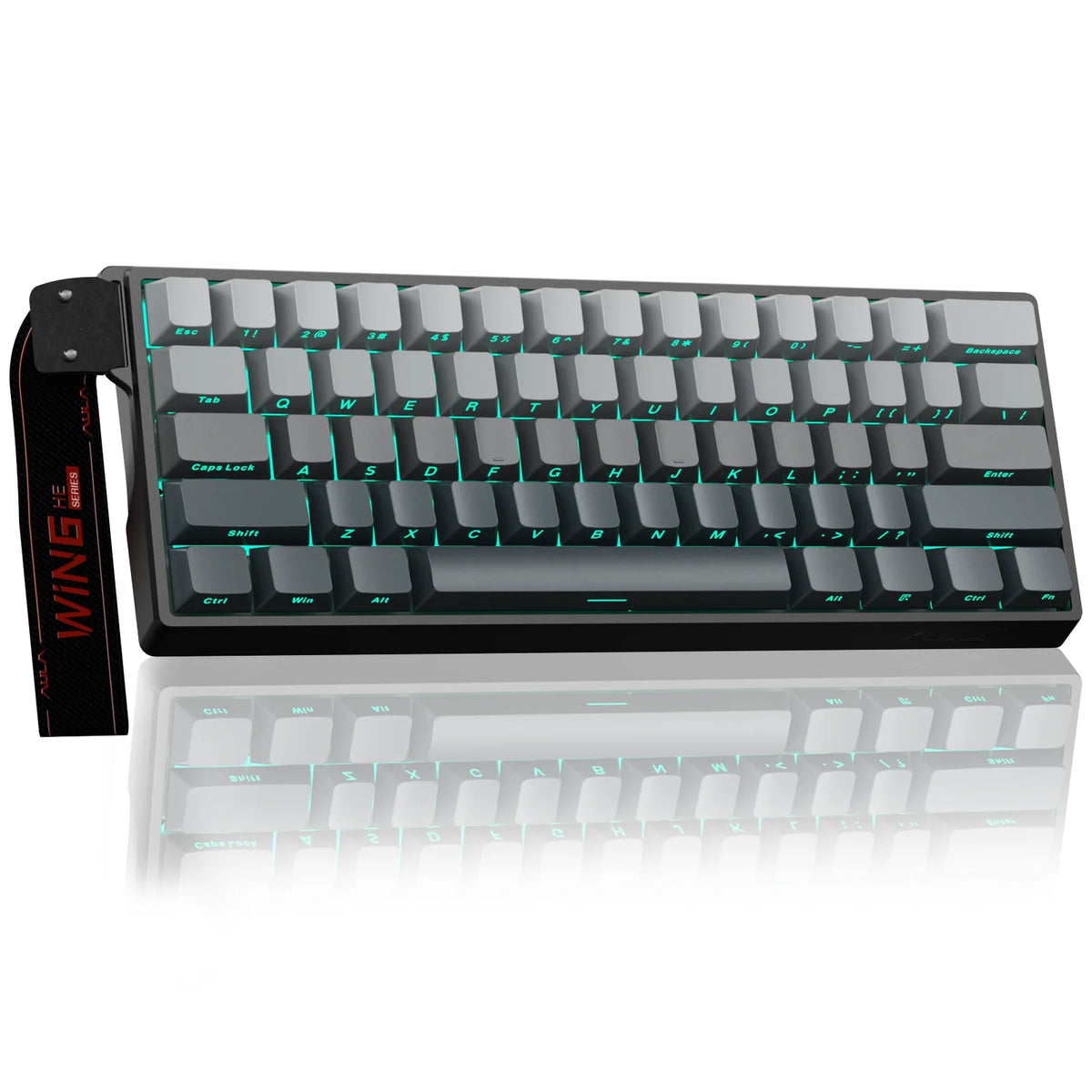 Teclado Mecânico Gamer AULA WIN60 HE Pro MAX com Fio, Switches Magnéticos Hall Effect, RT Ajustável, Hot-Swap, 8000Hz para Esports