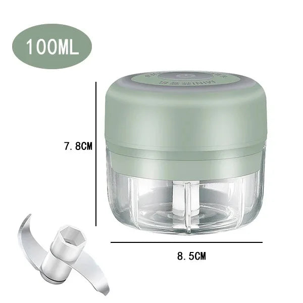 100ml/250ml picador de carne elétrico alho chopper girar imprensa alho triturador vegetal cebola cortador cozinha cozinhar acessórios