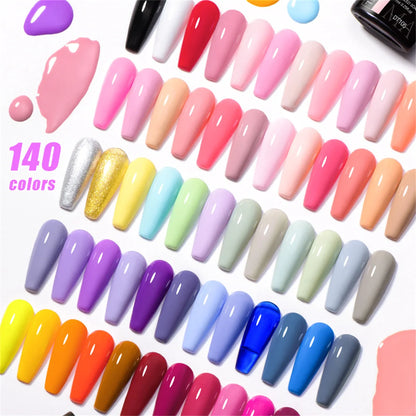 Conjunto de 12 Esmaltes em Gel HEMA TPO FREE, Cores Coloridas de Verão, Longa Duração, Semi-Permanente, Removível, Verniz em Gel UV, Suprimentos para Unhas DIY
