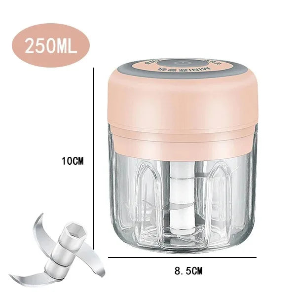 100ml/250ml picador de carne elétrico alho chopper girar imprensa alho triturador vegetal cebola cortador cozinha cozinhar acessórios