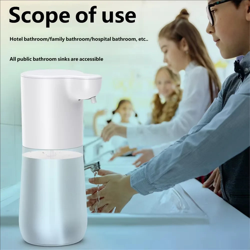 Dispensador Automático de Sabão HOMEFISH com Sensor Inteligente 350ml Carregamento USB Dispensador de Espuma de Sabão Sem Contato Máquina de Desinfetante para Mãos