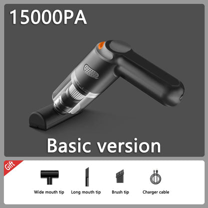 Mini aspirador de pó sem fio, Handheld Robot Dust Blower para carro, casa, cabelo de estimação, 15000PA High Power, 120W