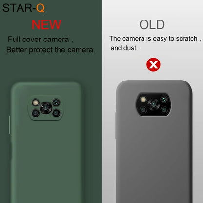 Nova capa completa de silicone líquido para xiaomi poco x3 nfc m2 f2 pro x2 global original macio capas protetoras traseiras