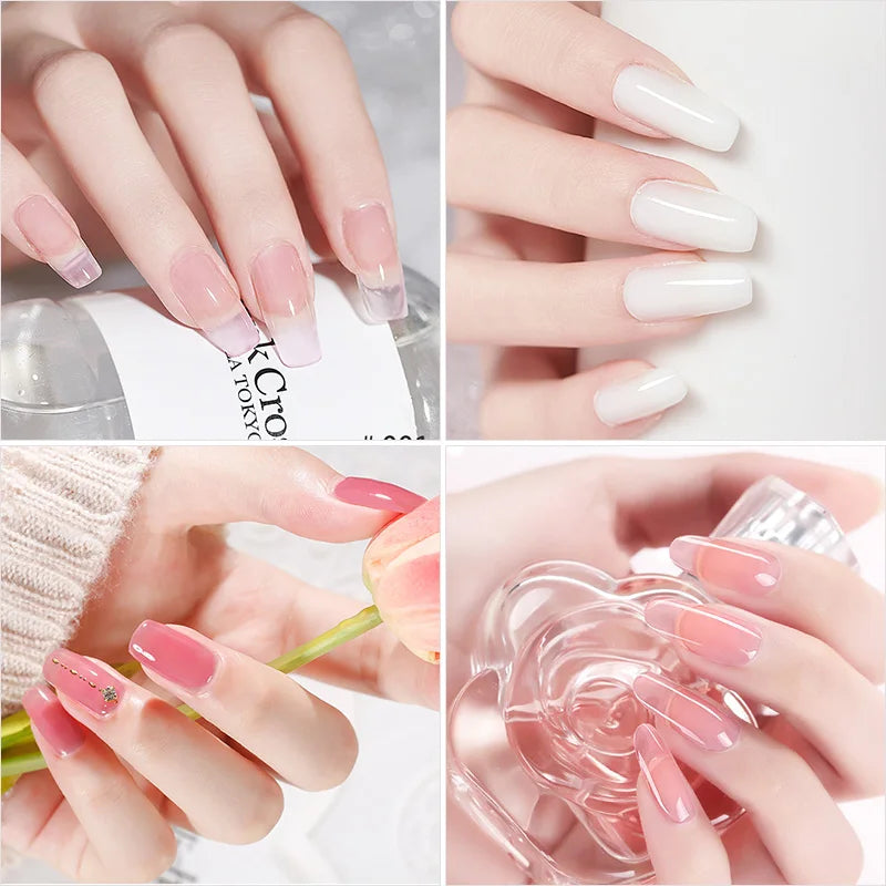 15ml kit de gel de unhas para extensão rápida arte do prego gel de polímero ferramentas de unhas extensão de dedo solução acrílica gel polonês kit de arte do prego