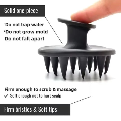 Conjunto de 3 Peças para Aplicação de Óleo Capilar: Frasco de Sérum para Crescimento de Cabelo, Escova de Shampoo e Pente Massageador de Couro Cabeludo – Ferramentas para Cuidado Capilar