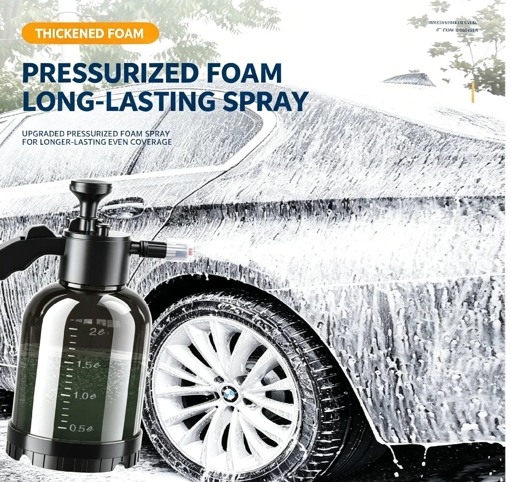 1 Pulverizador Pneumático de Espuma Portátil para Lavagem de Carros, Limpeza de Jardins, Janelas de Carros e Pisos, Ferramentas de Limpeza Doméstica