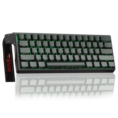 Teclado Mecânico Gamer AULA WIN60 HE Pro MAX com Fio, Switches Magnéticos Hall Effect, RT Ajustável, Hot-Swap, 8000Hz para Esports