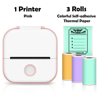 Phomemo T02 mini wireless thermal printer mini pocket printer, sticker printer for DIY, journal, student birthday gift