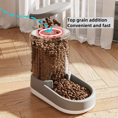 Dispensador de água para cães e gatos, alimentador automático para alimentação de cães, água potável e fluindo, não conectado em chaleira de água, suprimentos para animais de estimação